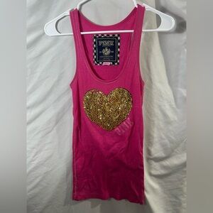 😍 Women’s Victoria’s Secret PINK sequin tank top S